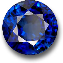 Gemma di zaffiro blu dello Sri Lanka