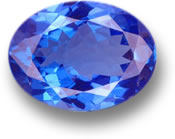 Gemma di tanzanite ovale