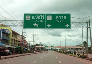 La strada per Bo Rai in Trat