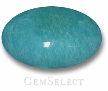 Cabochon ovale di amazzonite