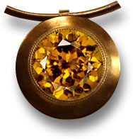Ciondolo collana in ottone granato Mali