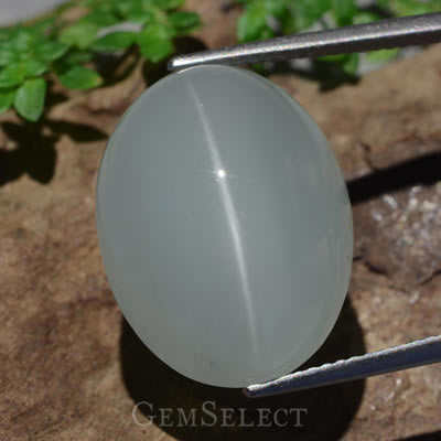 Cabochon acquamarina occhio di gatto di GemSelect