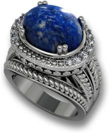 Anello GemSelect Lapislazzuli Design