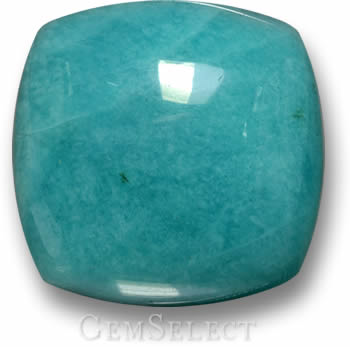 Cabochon di amazzonite a forma di cuscino