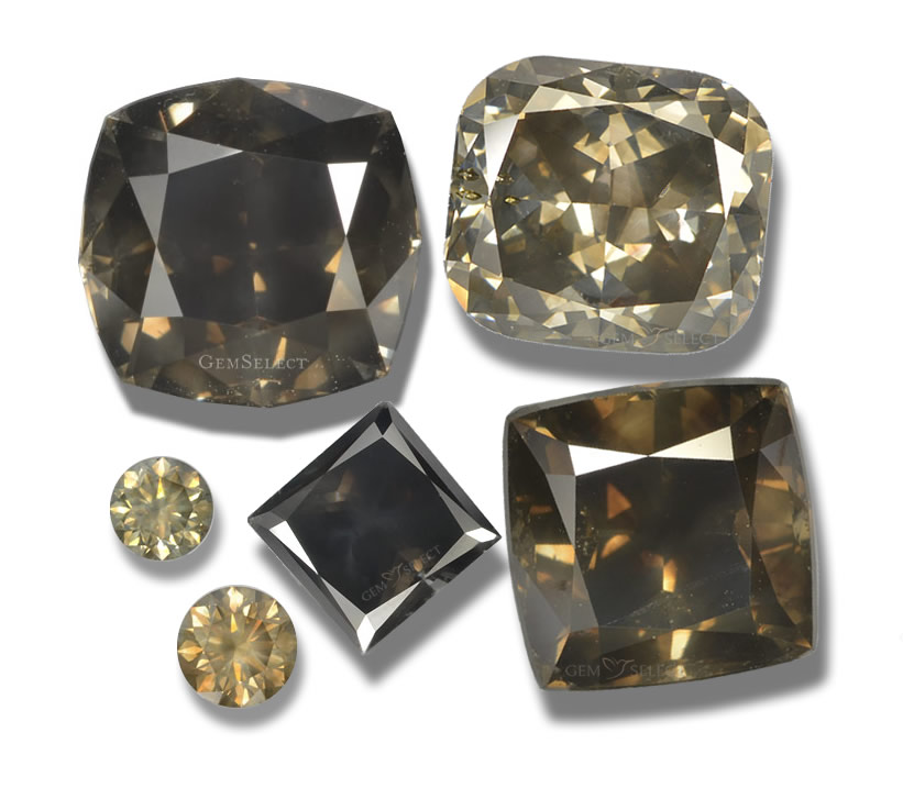 Una collezione di gemme di diamanti dai colori fantasia da GemSelect - Immagine grande
