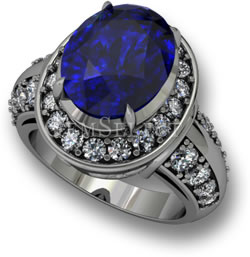 Anello di fidanzamento con tanzanite GemSelect