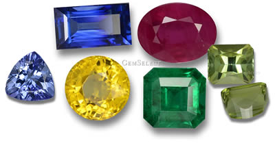 Collezione di gemme naturali