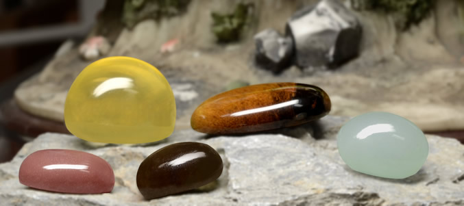 Cabochon di pietre preziose per gioielli