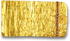 Una lettera d'oro impreziosita da rubini dal re birmano Alaungpaya al re britannico Giorgio II