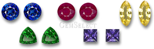 Coppie di pietre preziose abbinate su GemSelect