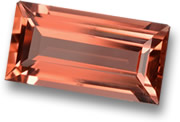 Pietra preziosa tormalina arancione-rosa