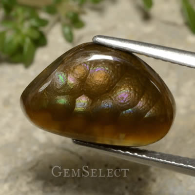 Pietra preziosa di agata di fuoco da GemSelect