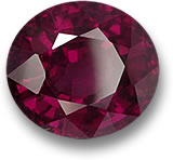Pietra preziosa granato rodolite