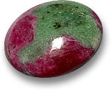 Pietra preziosa rubino-zoisite
