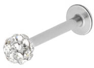 Zircone bianco in gioielli in acciaio inossidabile