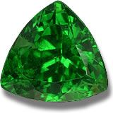 Pietre preziose di granato tsavorite