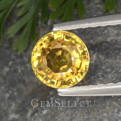 Zaffiro giallo naturale - Associato a Giove