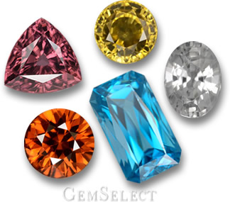 Zircone in ogni colore da GemSelect