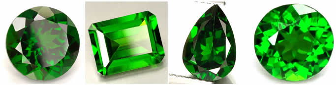 Diopside di cromo dalla Russia