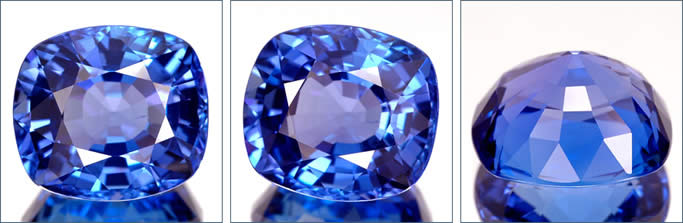 Pietre preziose di tanzanite naturale
