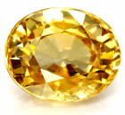 Zircone giallo dorato proveniente dall'Africa