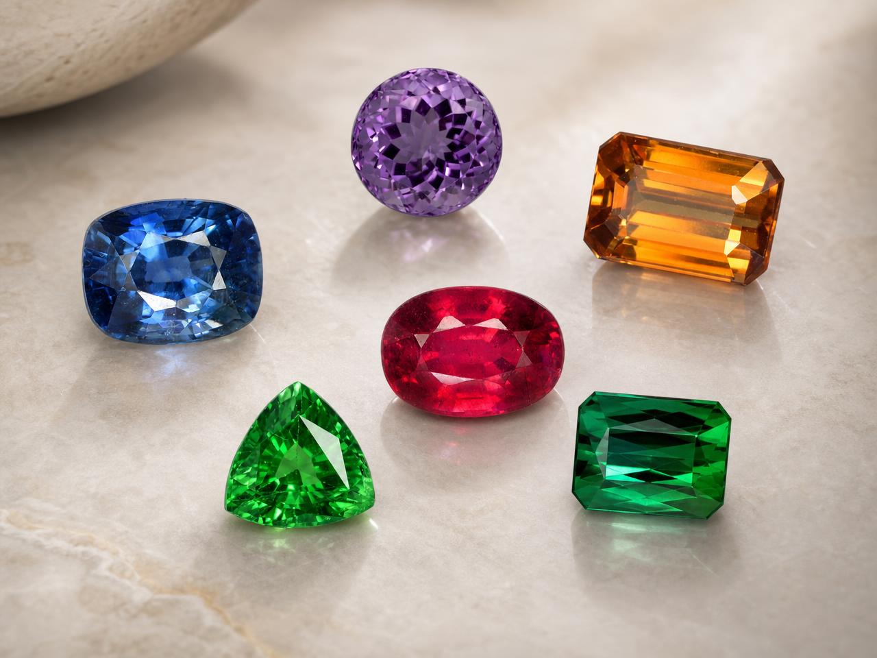 Pietre preziose naturali sciolte, adatte per pietre centrali da 1-2 ct