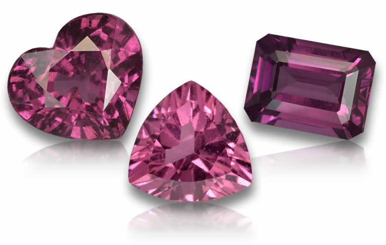 2-5 Carat Rhodolite Garnet - Natural, Certified