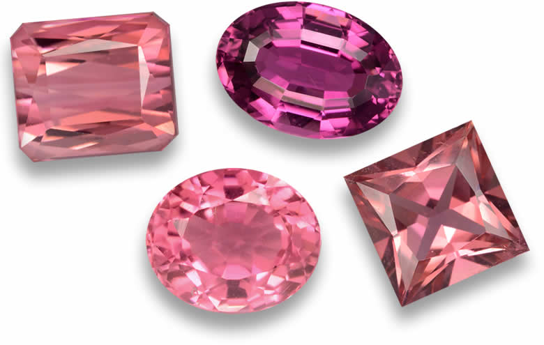 2 Carat Pink Tourmaline: Oval, Round, Cushion, Pear and Emerald Cut, Wholesale 2 ct Pink Tourmaline Gems