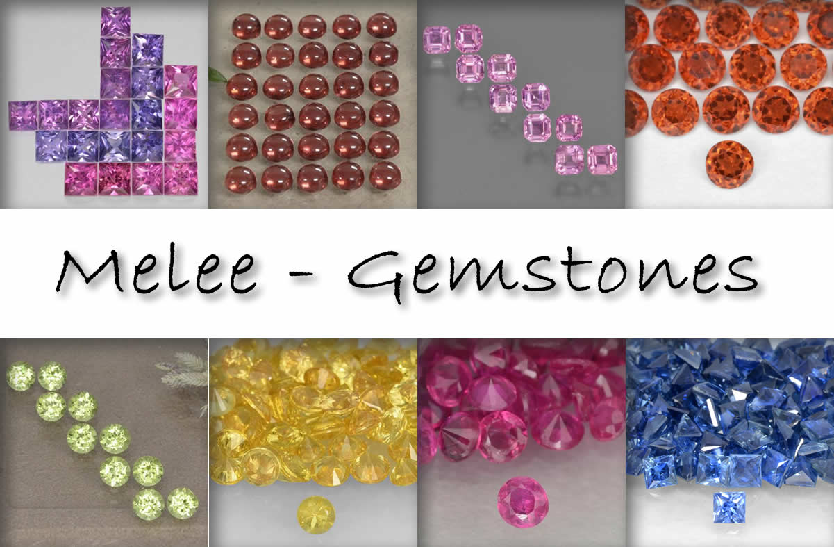 Pietre naturali sfuse, piccole e decorative, per la creazione di gioielli.