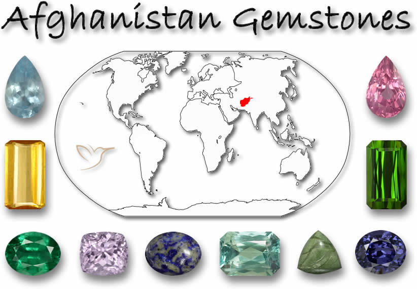 Pietre preziose trovate in Afghanistan
