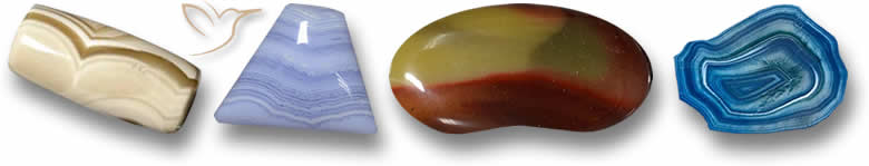 Pietre preziose di agata di forma strana