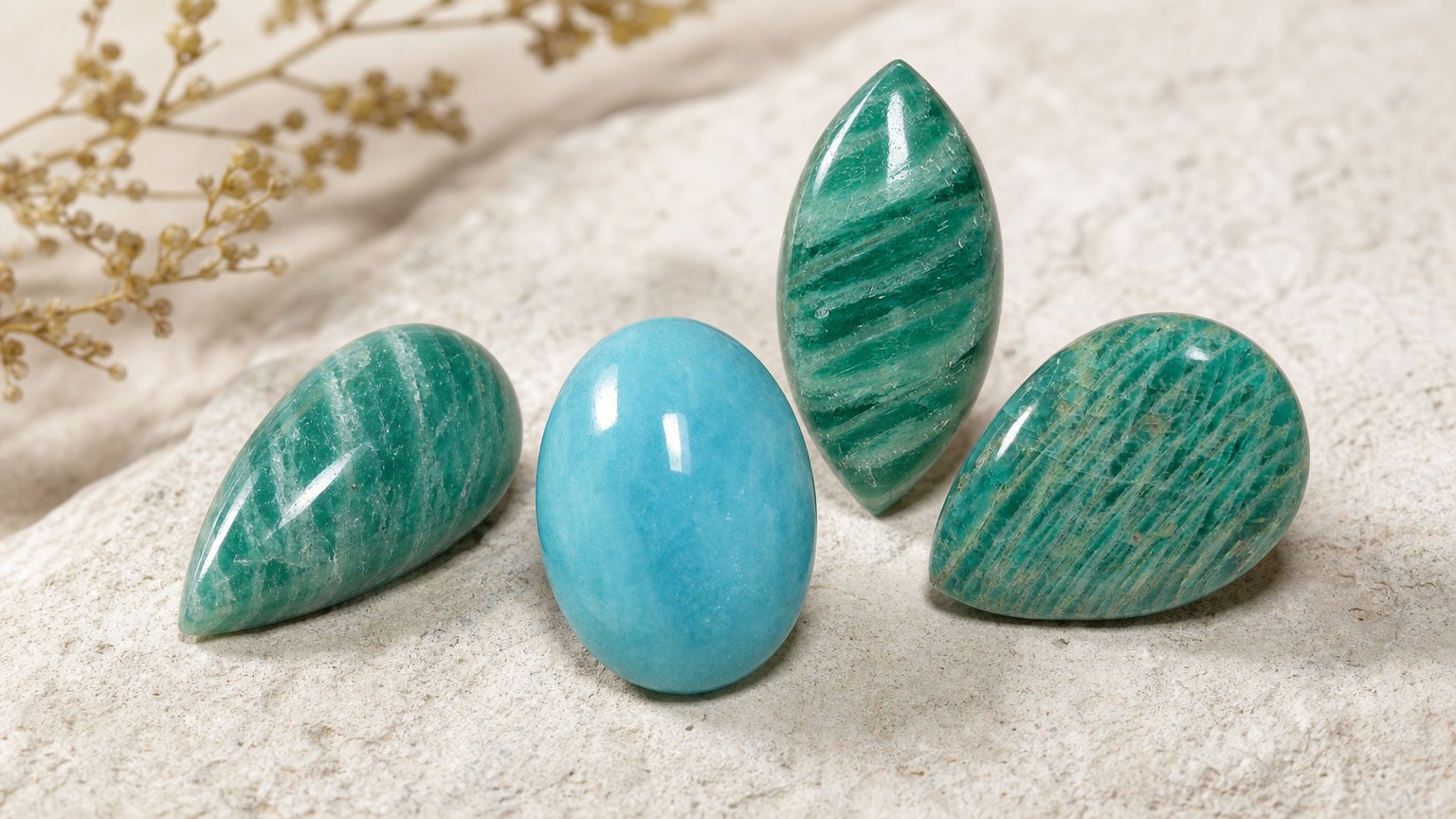 Gemme naturali di amazzonite - guida all'acquisto