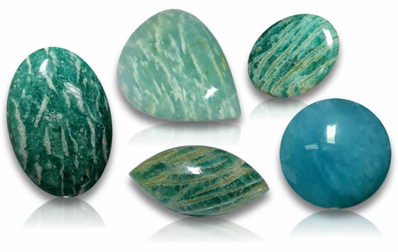 Loose Amazonite Gemstones – Polished, Cabochons and Faceted Amazonite, Beads - Amazonite Stones for Jewelry