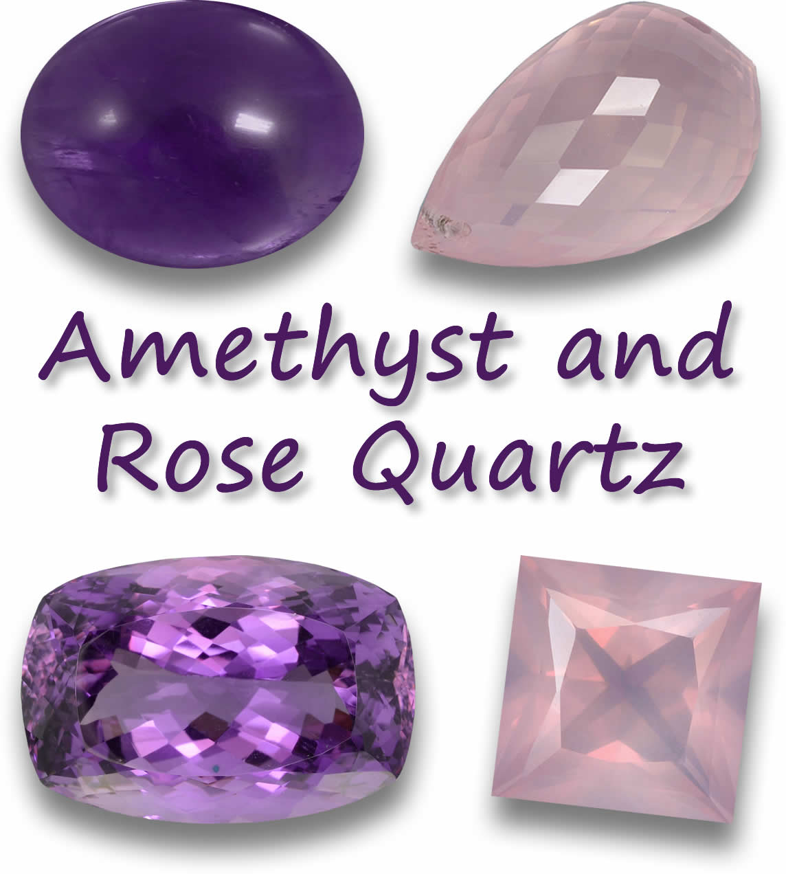 Ametista e Quarzo rosa