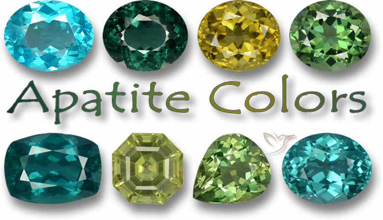Colori delle pietre preziose apatite