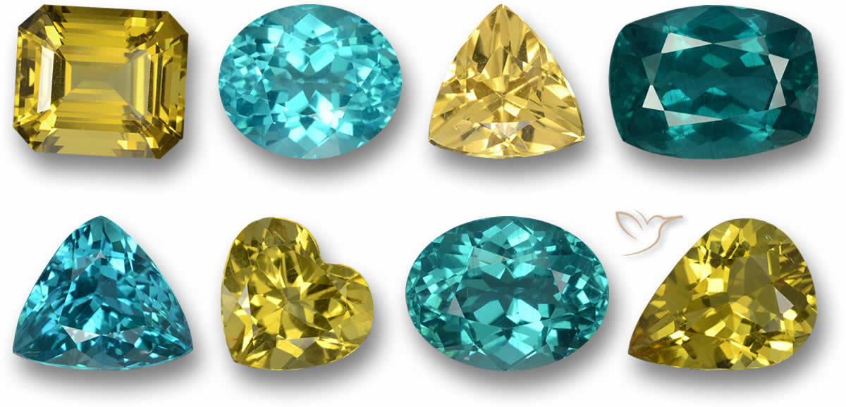 Pietra preziosa di apatite blu
