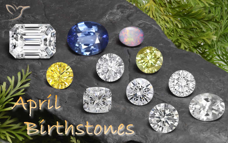 Orecchini Con Pietra Portafortuna Aprile Philip Jones - Cristalli Zircondia, Argento Placcato, Ipoallergenici, 6 Mm