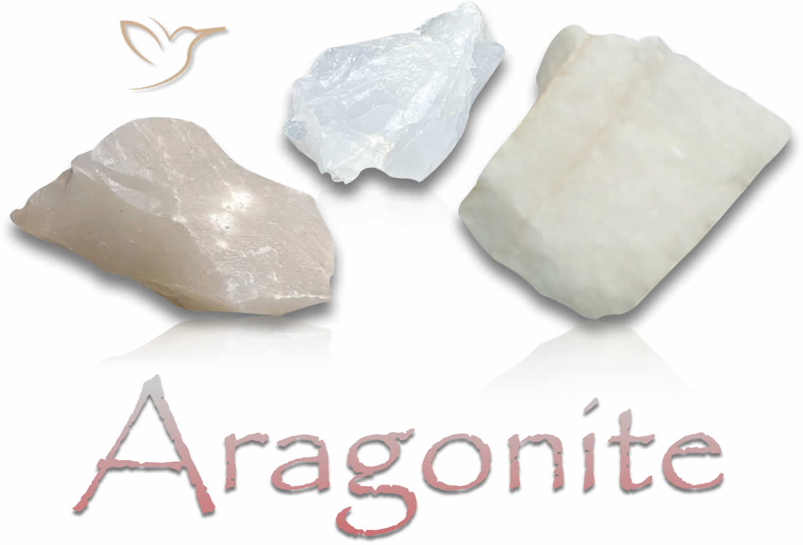 Pietre preziose grezze di Aragonite bianca