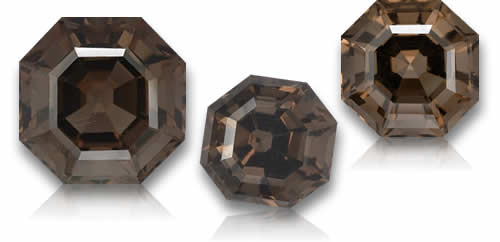 Negozio Quarzo fumè con taglio Asscher Pietre preziose