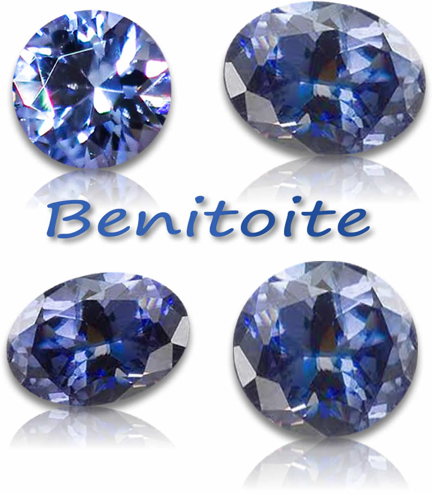 Pietre preziose naturali di benitoite
