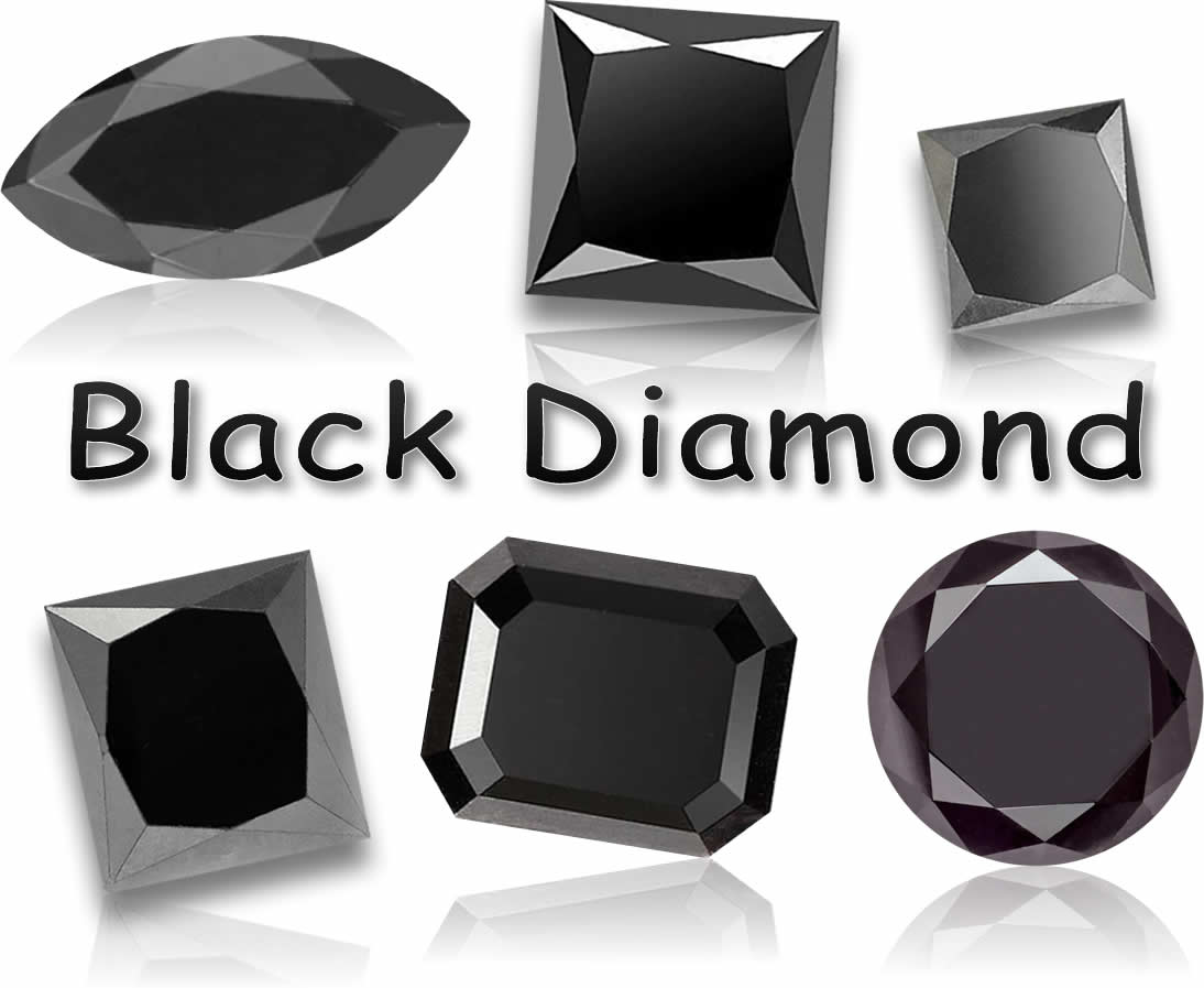 Gemme di diamanti neri certificati da GemSelect
