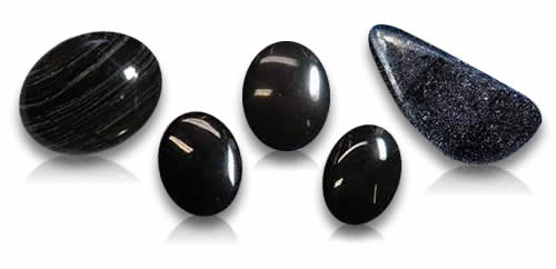 Pietre preziose di diaspro nero naturale