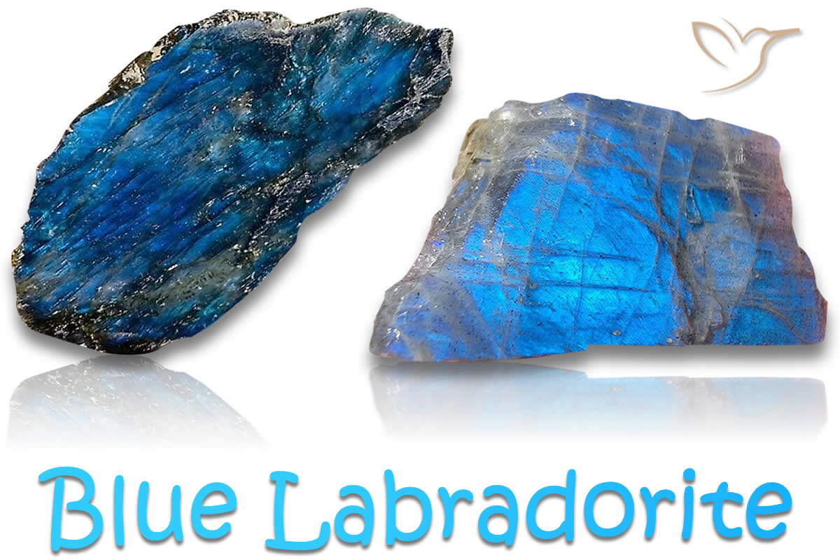 Pietre grezze di labradorite blu