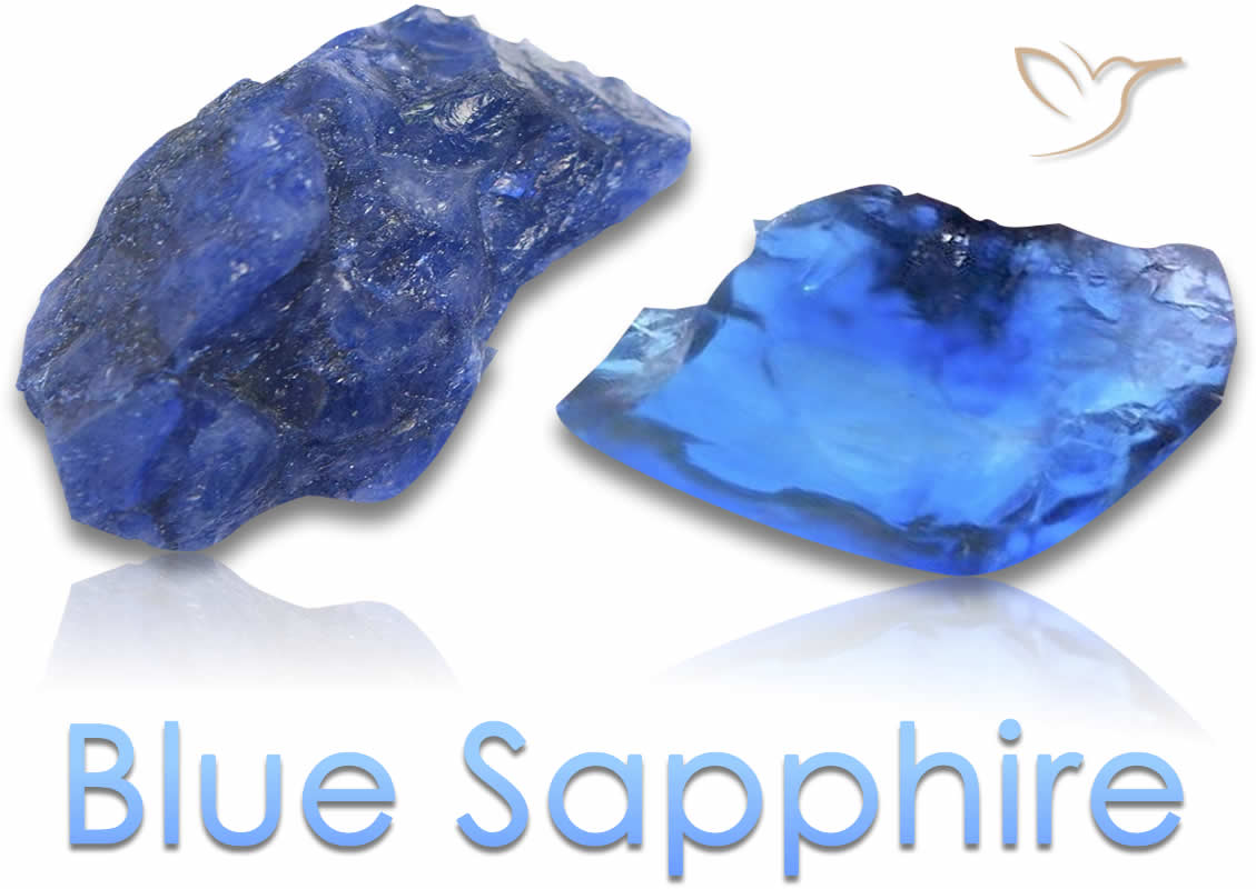 Pietre grezze di zaffiro blu