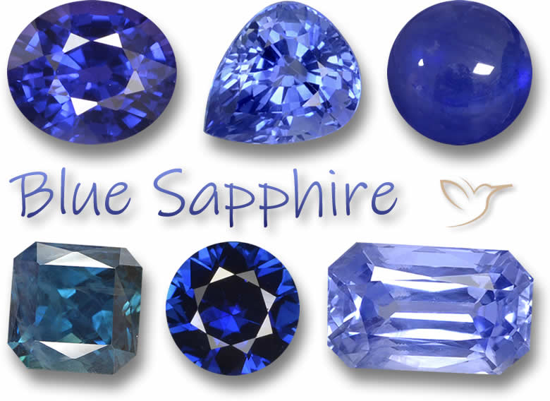 Pietre preziose di zaffiro blu