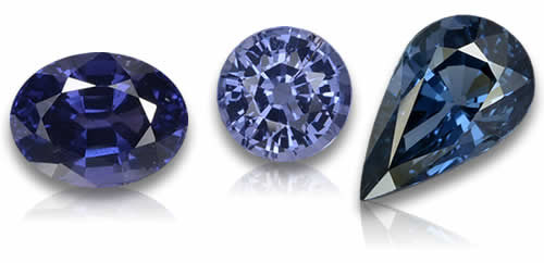 Pietre preziose di spinello blu naturale