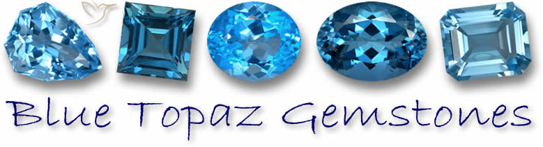 Pietre preziose di topazio blu