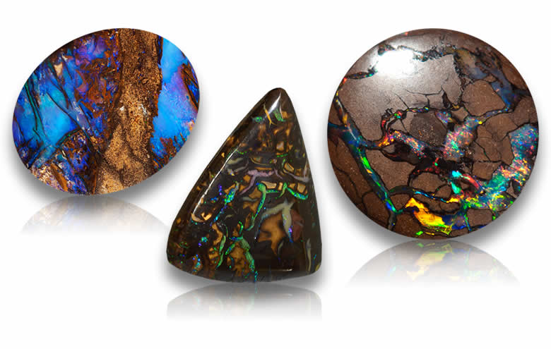 Shop Loose Boulder Opal: Cabochons, Natural Boulder Opal for Jewelry