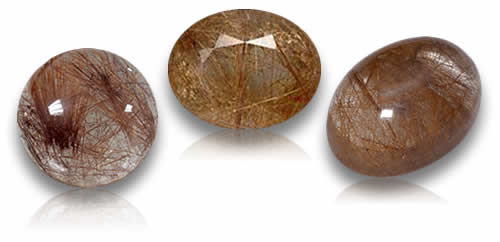 Pietre preziose di quarzo rutilo