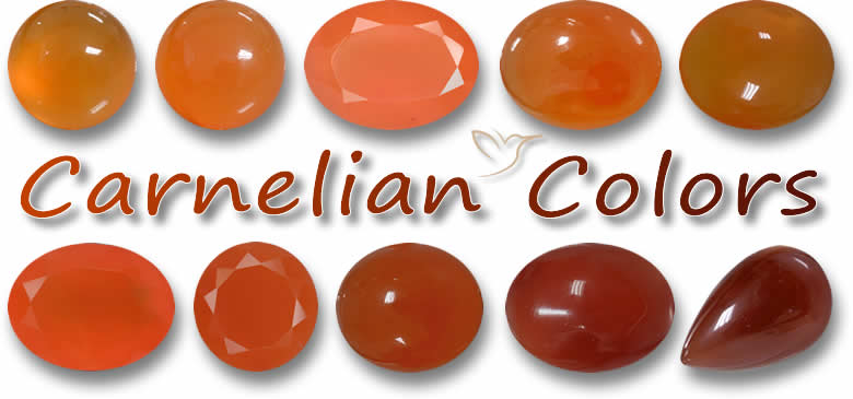 Colori della pietra preziosa corniola